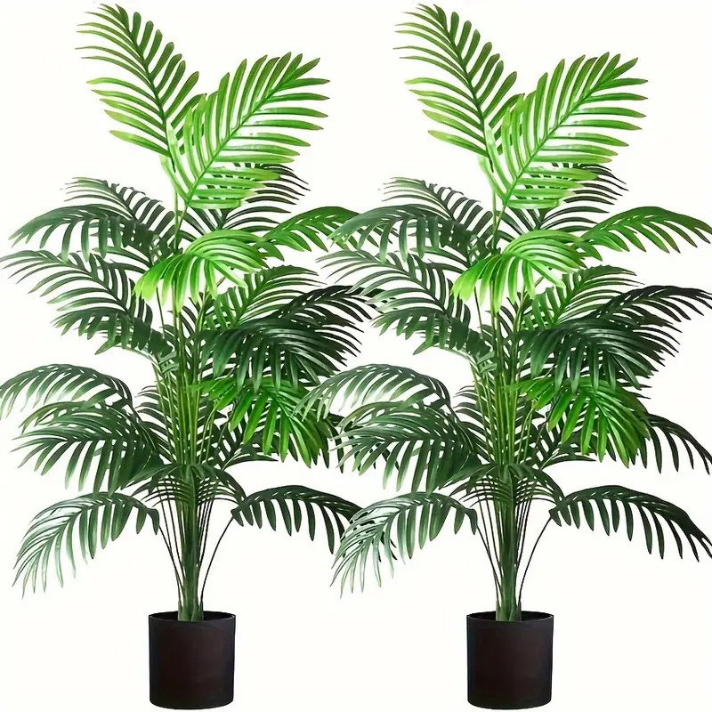 Dracaena Marginata - 24 Leaves Areca Palm Artificial Plants