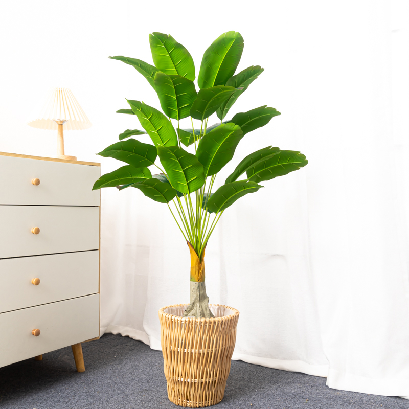 100cm 24Heads Artificial Banan - Dracaena Marginata recension och pris